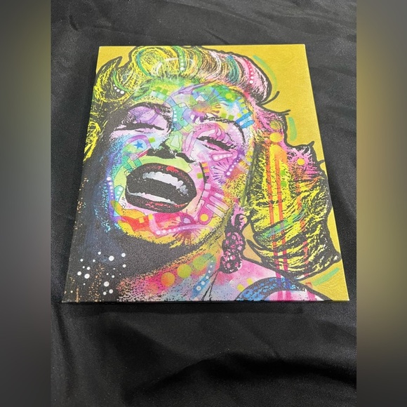 Epic Graffiti 'Golden Marilyn' by Dean Russo, Giclee Canvas Wall Art 10”x12”* - Picture 8 of 9